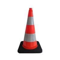 กรวยจราจร PVC รุ่น CC-PV75 ฐานสีดำ (ยกเลิกจำหน่าย)
