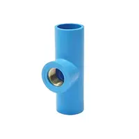 สามทางลดเกลียวในทองเหลือง-หนา ฟ้า PVC 4 หุน (1/2 นิ้ว) SCG