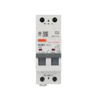 เบรกเกอร์กันดูด 63 แอมป์ RCBO SAFE T CUT 2 Pole 30mA 10kA รุ่น RES11 (TYPE A) สีขาว
