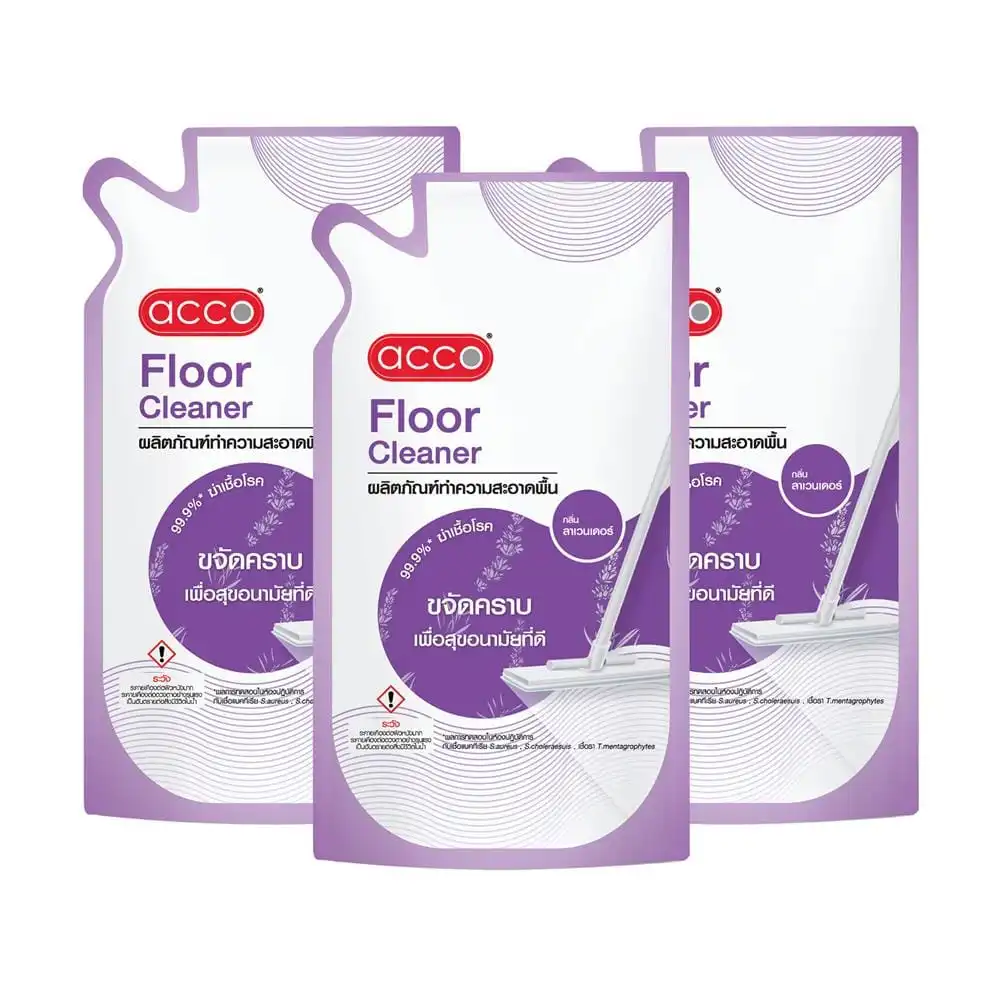 น้ำยาถูพื้นฆ่าเชื้อ ACCO 750 มล. LAVENDER (แพ็ก 3 ชิ้น)-1