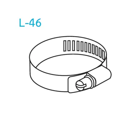 อุปกรณ์ท่อลม L-46 เข็มขัดรัดท่อ-1