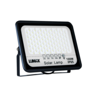 สปอร์ตไลท์โซล่าเซลล์ LUMAX 58-L0014 100 วัตต์ DAYLIGHT สีดำ