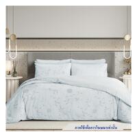 ชุดผ้าปูที่นอน 5 ฟุต 6 ชิ้น PREMIER SATIN ROYAL TOUCH PRINT PC128