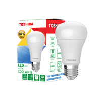 หลอดไฟ LED E27 11W คูลไวท์ ทรงลูกแพร์ TOSHIBA A60 G7