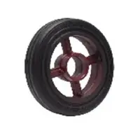 Solid rubber trolley wheel BIH 10 inches (25 cm.)