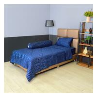 ชุดผ้าปูที่นอน 3.5 ฟุต 4 ชิ้น HOME LIVING STYLE MAZE NAVY