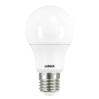 LUMAX A60 ECO PLUS E27 7W Cool White Pear-shaped LED Bulb