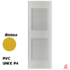 ประตูพีวีซี PVC Unix Extra P4 สักทอง 70x180x3.5 ซม. ยกเลิกผลิต