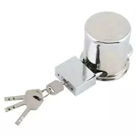 กุญแจพร้อมฝาครอบลูกบิด KRUKER 50 มม. สีสเตนเลส