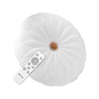 โคมไฟเพดาน LED NAGAS FIOLAR R01 REMOTE 47 วัตต์ DAYLIGHT/COOL WHITE/WARM WHITE 20 นิ้ว สีขาว