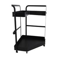 CORNER SHELF 2 TIER,BLACK MODISH KECH