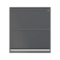 ตู้รองเท้า KING 2 ชั้น PLATINUM GREY