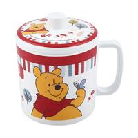 ถ้วยหู+ฝาเมลามีน 700ml FLOWERWARE POOH WOODLAND