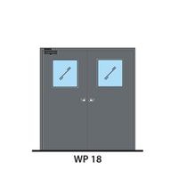 ประตูเหล็ก ทนไฟ LYNN WP18-FP (สีเทา PE-702471)