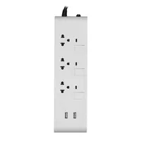 รางปลั๊กไฟ3ช่อง3สวิตซ์2USB3M WH 3S3EBUSB