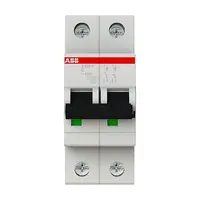 เบรกเกอร์ 6 แอมป์ MCB ABB 2 Pole 10kA รุ่น S202M-C6