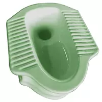 โถส้วมนั่งยอง CORAL 608 สีเขียว