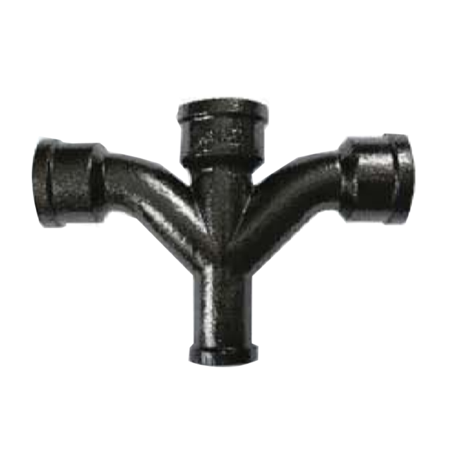 Double Combination Y and 1/8 Bend Hub & Spigot Type-1