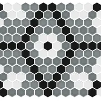 COTTO Mosaic Tile MT 1HE NOVO SNOWFLAKE GY01 NET P10 PM