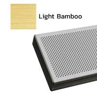 Galvanized Steel Acoustic Baffle Ceiling Metalworks V-P500 Light Bamboo