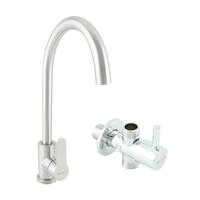 ก๊อกซิงค์ผสม RASLAND RA SS-5002-STOP สีโครม