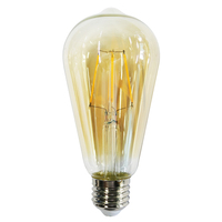 หลอดไฟ LED E27 4W วอร์มไวท์ ST64 RACER ST6 FILA AMBER