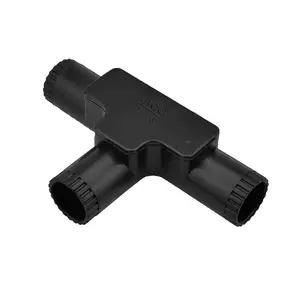 3-way connector, 16MM open cover, black, HACO-1