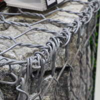 กล่องกระชุหิน Gabion หุ้มพีวีซี