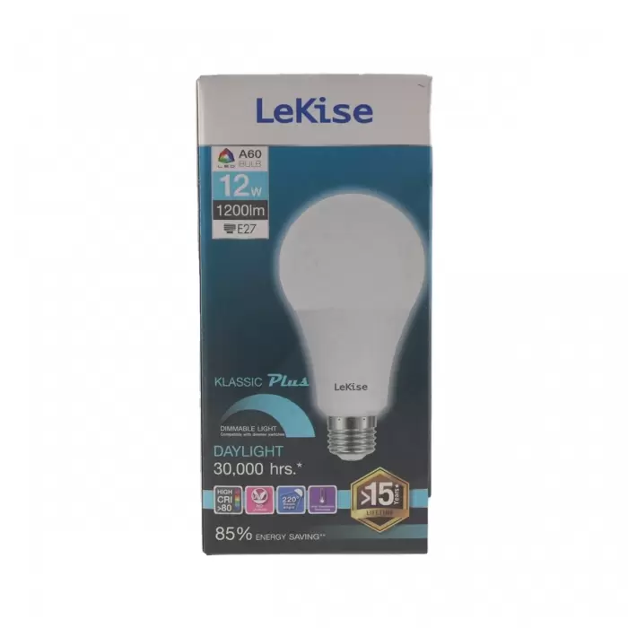 LED Dim A60 12 Watt Bulb (Day Light) LEKISE-1