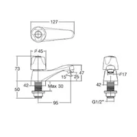 K-15811X-8-CP Englefield Basin Faucets Capri