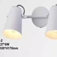 โคมไฟติดผนัง CARINI W10159-2WH โลหะ CONTEMPORARY สีขาว 2 หัว