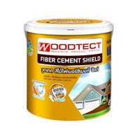 #FM601 สีทาไม้ฝา FIBER CEMENT WOODTECT สีไม้สักทอง ชนิดเงา 1แกลลอน