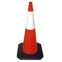 กรวยจราจรยาง รุ่น CC-A100 ฐานสีดำ (ยกเลิกจำหน่าย)