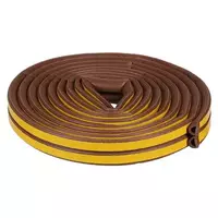 ซีลยางประตู DEXZON E-PROFILE 4X9 มม. 5ม. สีน้ำตาล