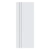 ประตูห้องน้ำ UPVC ไม่เจาะลูกบิด ECO-DOOR P2 เซาะร่อง 70x180 ซม. สีขาว
