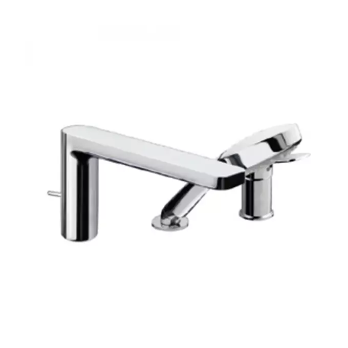 ก๊อกผสมสำหรับลงอ่างอาบน้ำ ชนิดติดเคาน์เตอร์พร้อมชุดฝักบัวสายอ่อน TOTO TTMR308MFK-1
