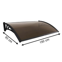 กันสาดโพลีคาร์บอเนต ขาอะลูมิเนียม SUNSHIELD M-SERI...