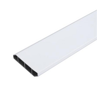 7.5x240x1.5cm. WHITE SKIRT PVC