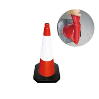 กรวยจราจรยาง รุ่น CC-A26 ฐานสีดำ (ยกเลิกจำหน่าย)
