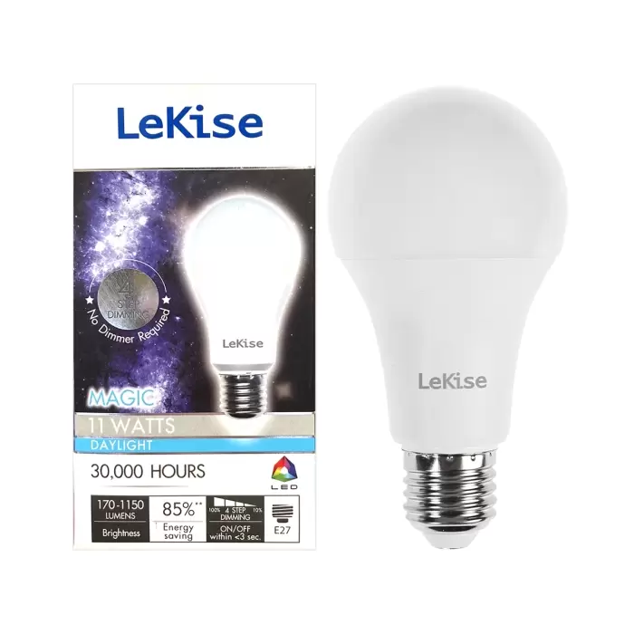 LED light bulb A65 Dim 4 Step 11 watts (Day Light) LEKISE-1