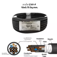 สายไฟ CVV-F 10x0.75 ตร.มม. YAZAKI