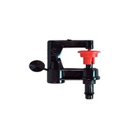 Mini sprinkler, D-shaped, built-in connector, TOWAI, 5x7 mm, black, pack of 10