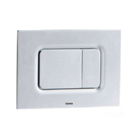 ปุ่มกดสำหรับหม้อน้ำซ่อนผนัง สี Silver Matte TOTO MB170P#SS