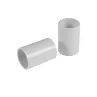 32 mm straight connector, white