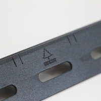 เหล็กฉากเจาะรู ด้านเท่า สีดำ พ่นสีฝุ่น ขนาด 1.5x1.5 นิ้ว