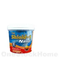 สีน้ำทาภายนอก TOA SHIELD-1 NANO BASE A ชนิดด้าน
