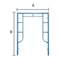 นั่งร้านเหล็ก ขาตั้ง Open End Frame