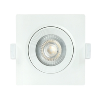 DOWNLIGHT LED Adjustable 5WDLRACPLWH4"SQ
