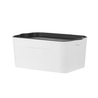 CONTAINER LARZE S 32x21x14cm WH/GR