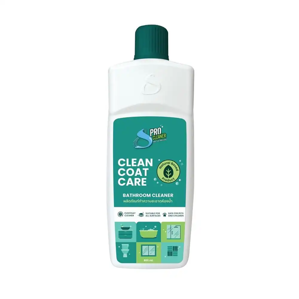 น้ำยาล้างห้องน้ำ SHINY WAX S PRO CLEANER CLEAN COAT CARE 800 มล.-1